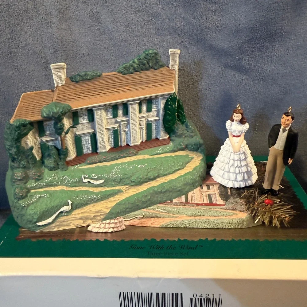 Hallmark Keepsake Gone With the Wind 60th Anniversary 3-Piece Ornament Set Tara